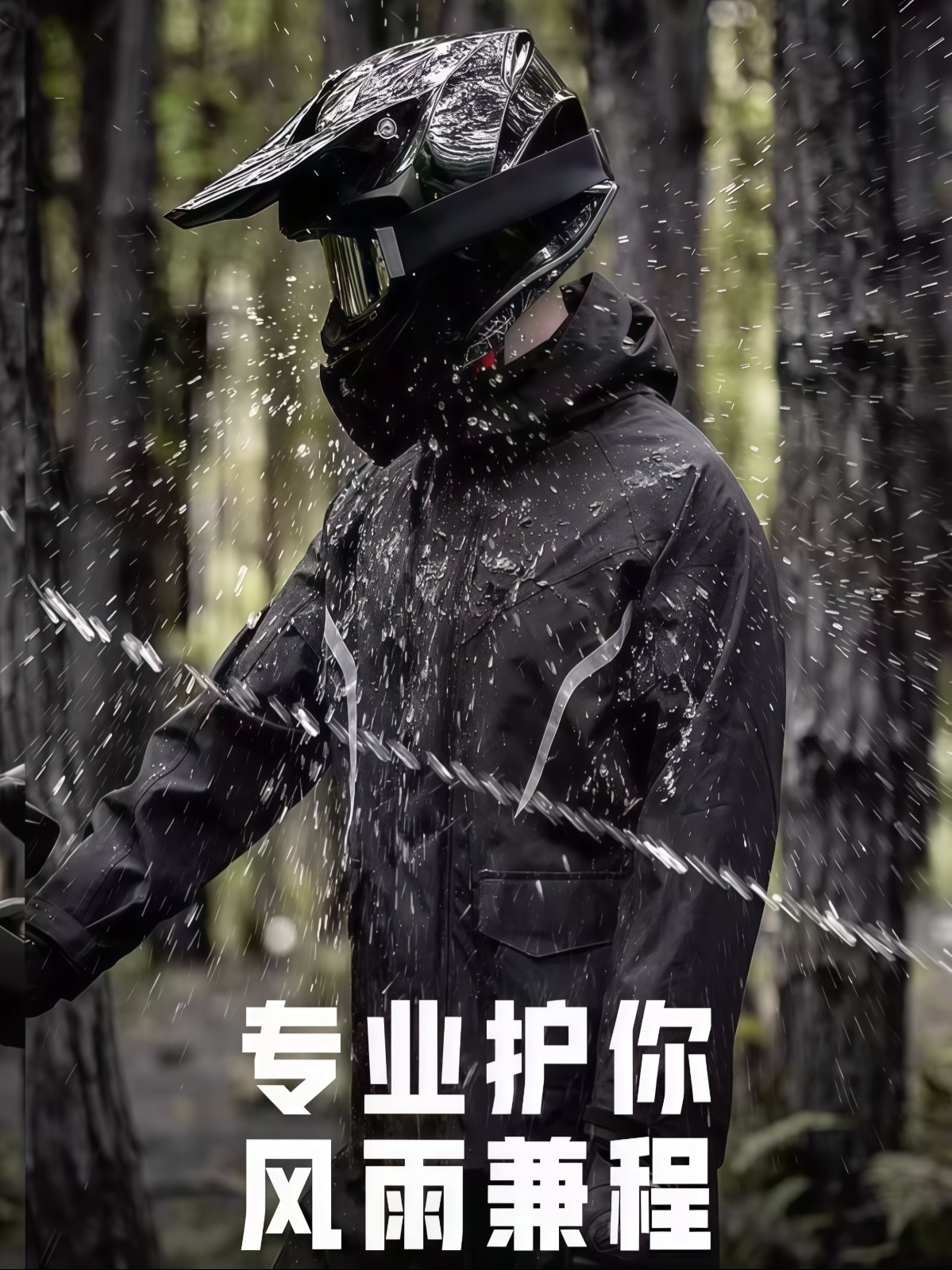 摩托车骑行雨衣雨裤鞋套骑手摩旅男款防雨暴雨级夏季分体女 - 详情图