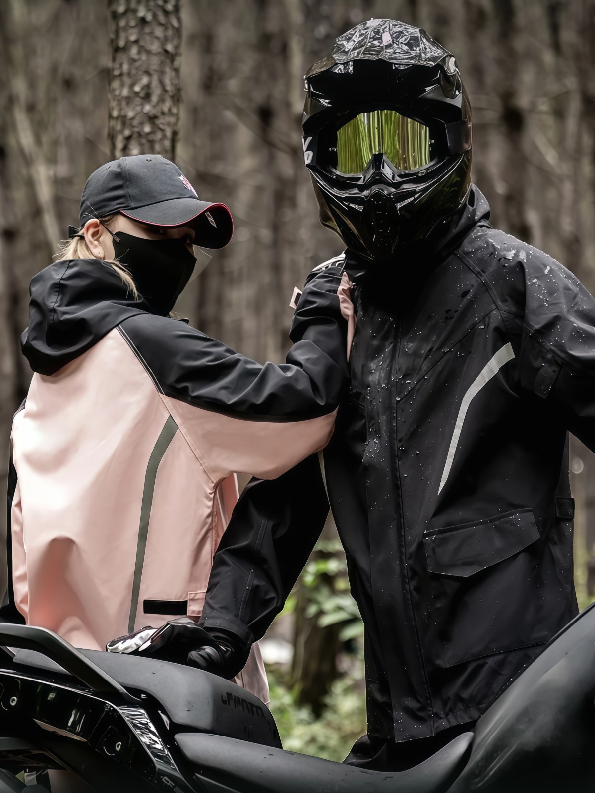 摩托车骑行雨衣雨裤鞋套骑手摩旅男款防雨暴雨级夏季分体女 - 详情图