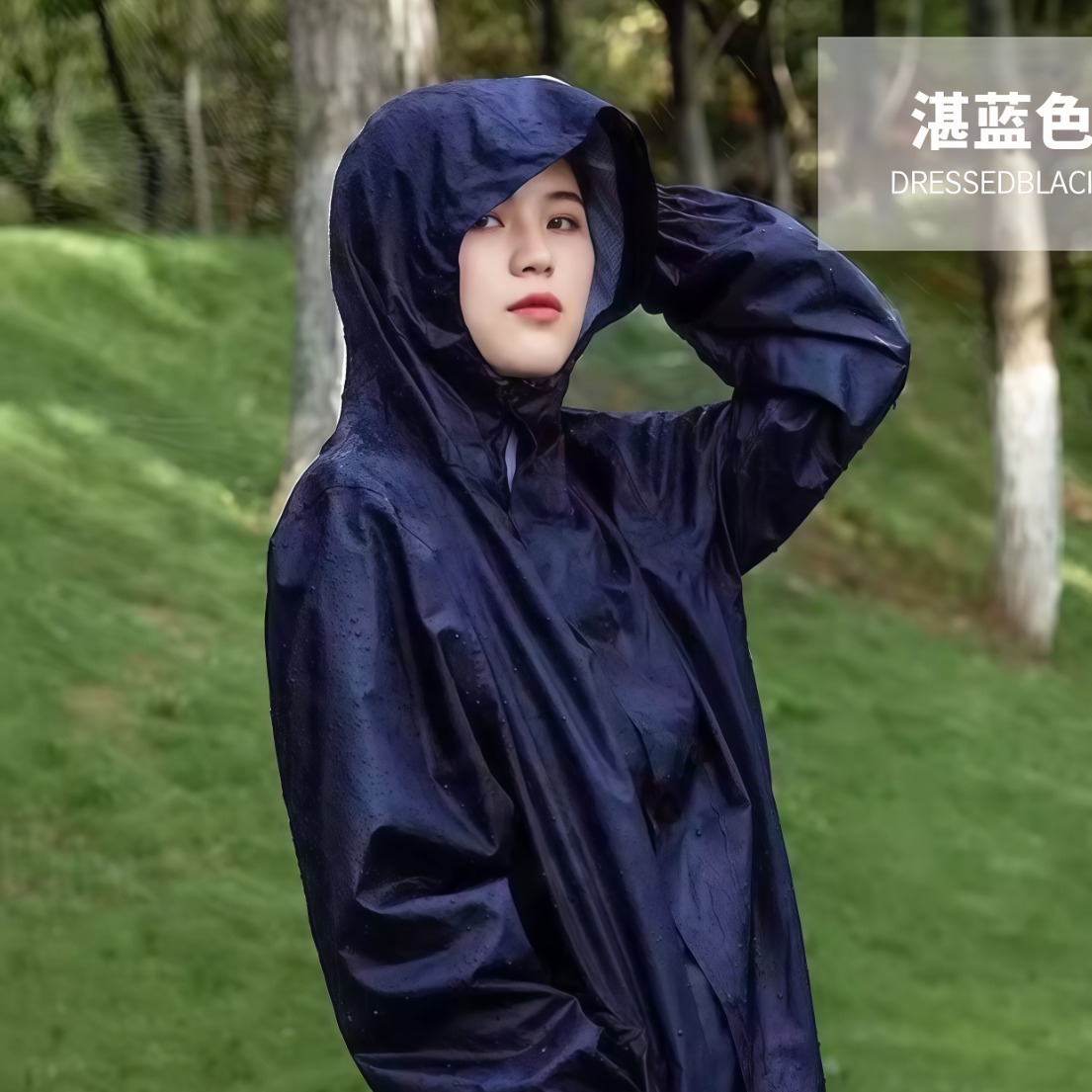 武汉雨具网·超薄雨衣套装男女夏季全身防暴雨外卖骑行分体式防水透气·产品图5
