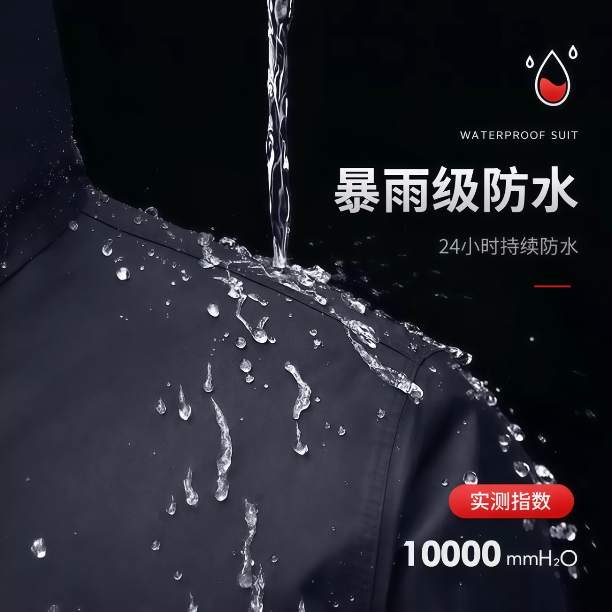 武汉雨具网·雨衣钓鱼专用钓鱼服玩水服赶海装备成人新款防水衣服轻薄便携雨衣·产品图5