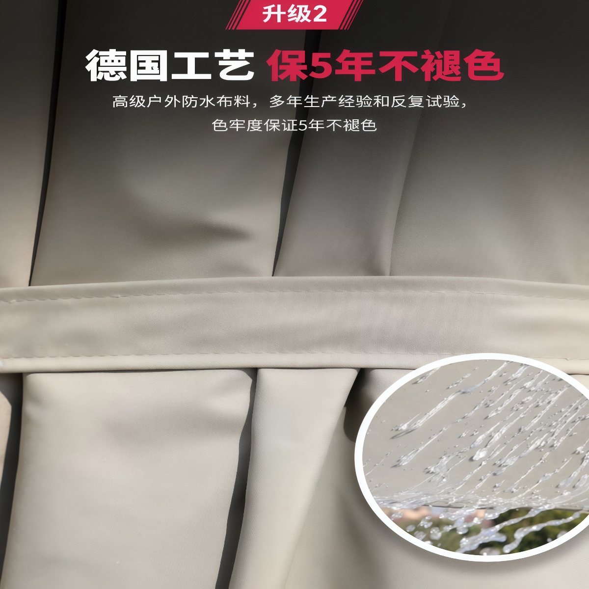 武汉雨具网·户外遮阳伞庭院伞超大罗马伞露台花园别墅太阳伞室外摆摊伞·产品图5