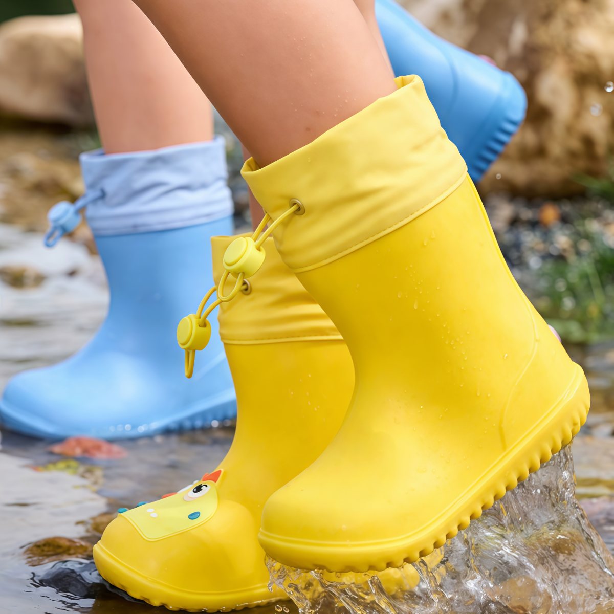 武汉雨具网·儿童雨鞋男童女童防滑雨靴宝宝防滑女孩小学生上学幼儿园专用水鞋·产品图4