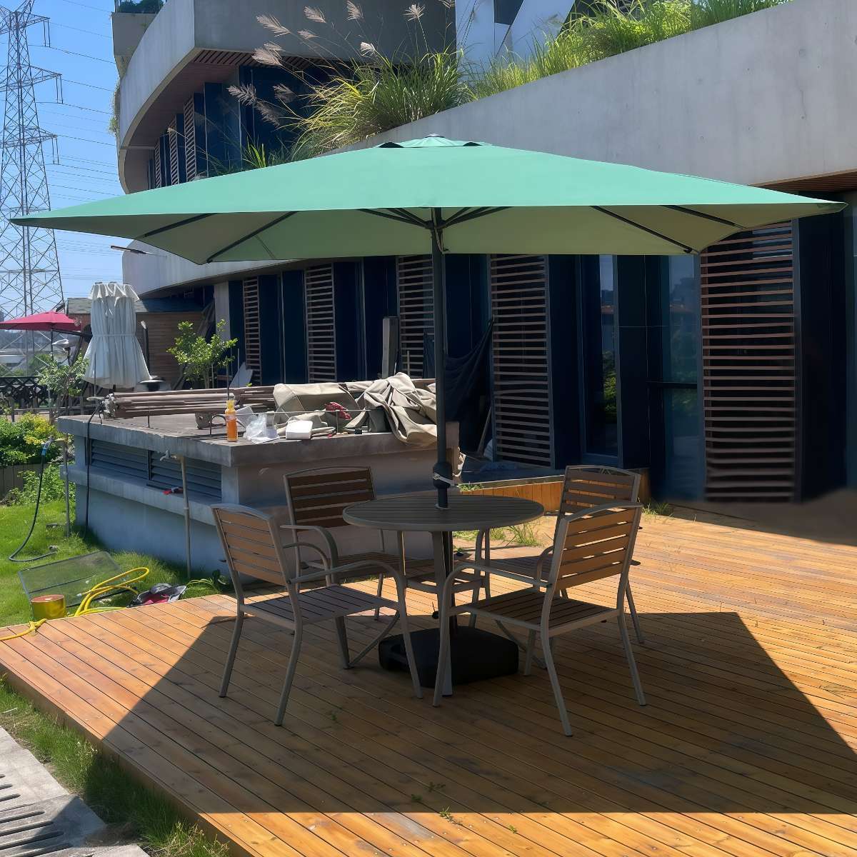 武汉雨具网·户外庭院桌椅防晒遮阳伞室外阳台大伞景区别墅商用外摆伞防水防晒·产品图4