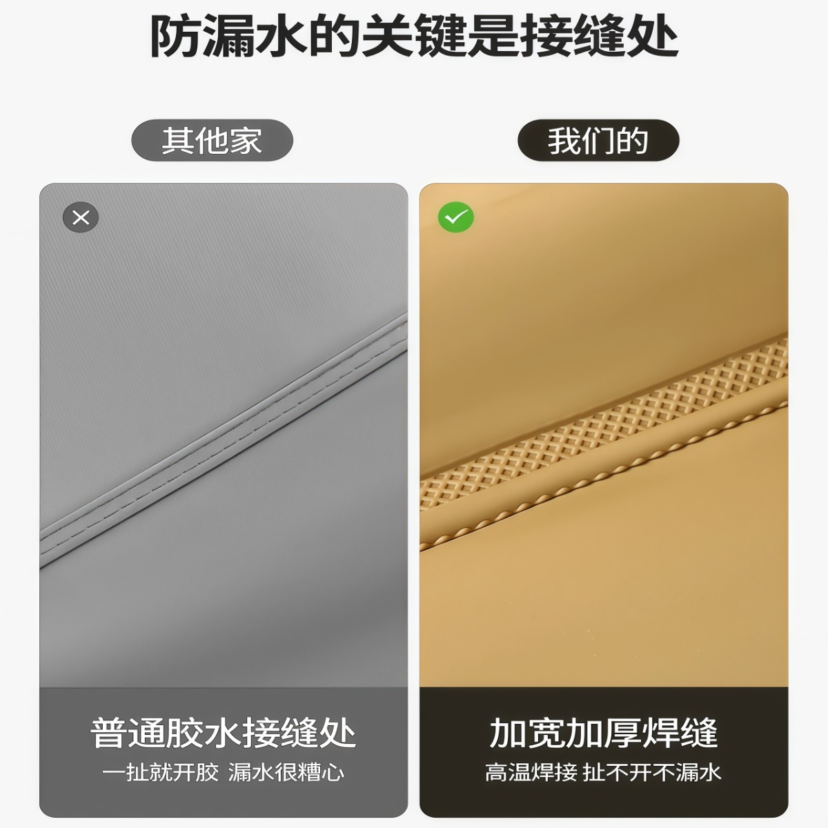 武汉雨具网·全身加厚下水裤男士新款防水裤水鞋连体抓鱼雨裤赶海连体裤·产品图4