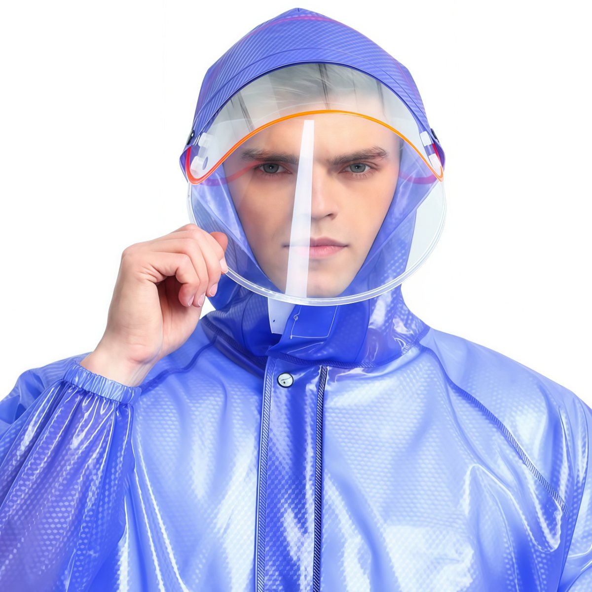 武汉雨具网·雨衣雨裤套装塑料牛筋外卖骑手分体雨衣夏季全身防暴雨加厚男时尚·产品图6