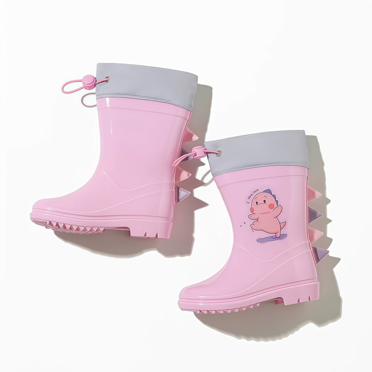 武汉雨具网·儿童雨鞋女孩防滑恐龙防水水鞋·产品图4
