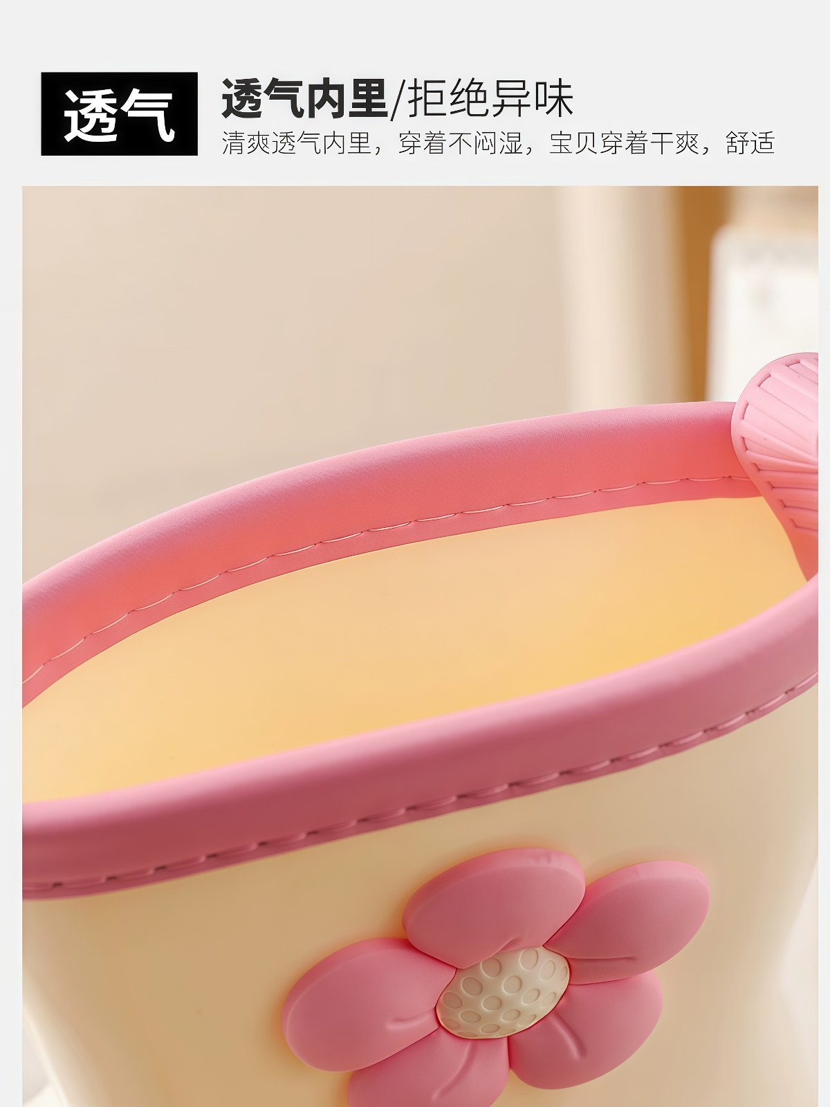 儿童雨鞋宝宝防滑雨靴女童学生水鞋小中大童幼儿防水小孩女款胶鞋 - 详情图
