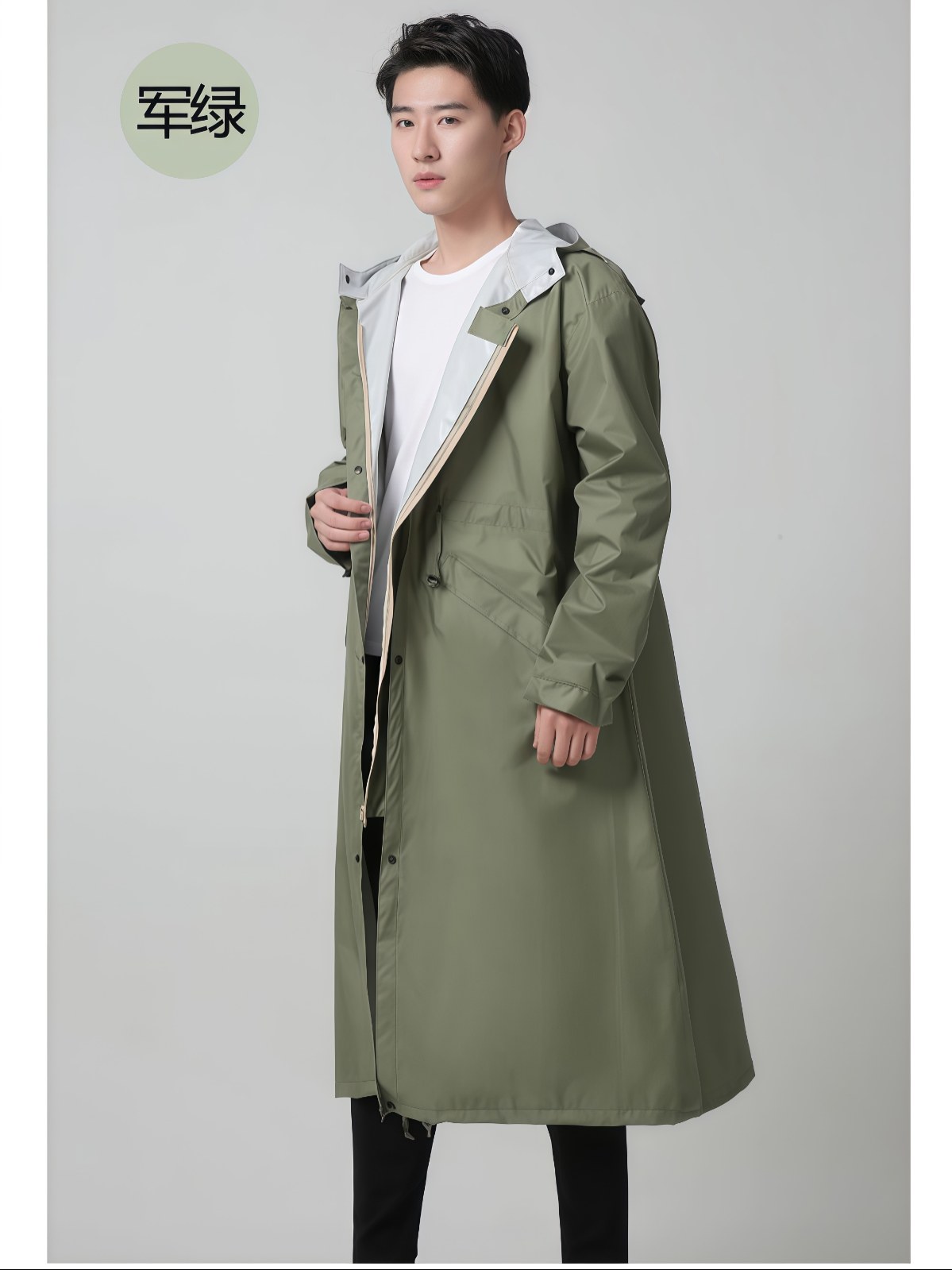 防暴雨成人雨衣男时尚徒步长款防水风衣外套全身雨披女款可爱速干 - 详情图