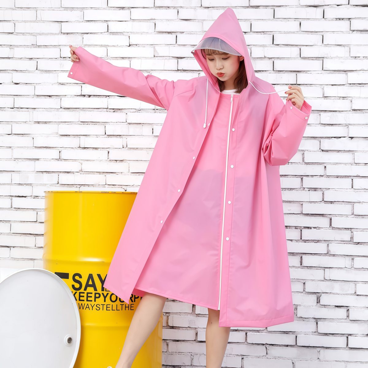 武汉雨具网·雨衣女透明长款全身防暴雨时尚骑行单人电动电瓶自行车成人男雨披·产品图5