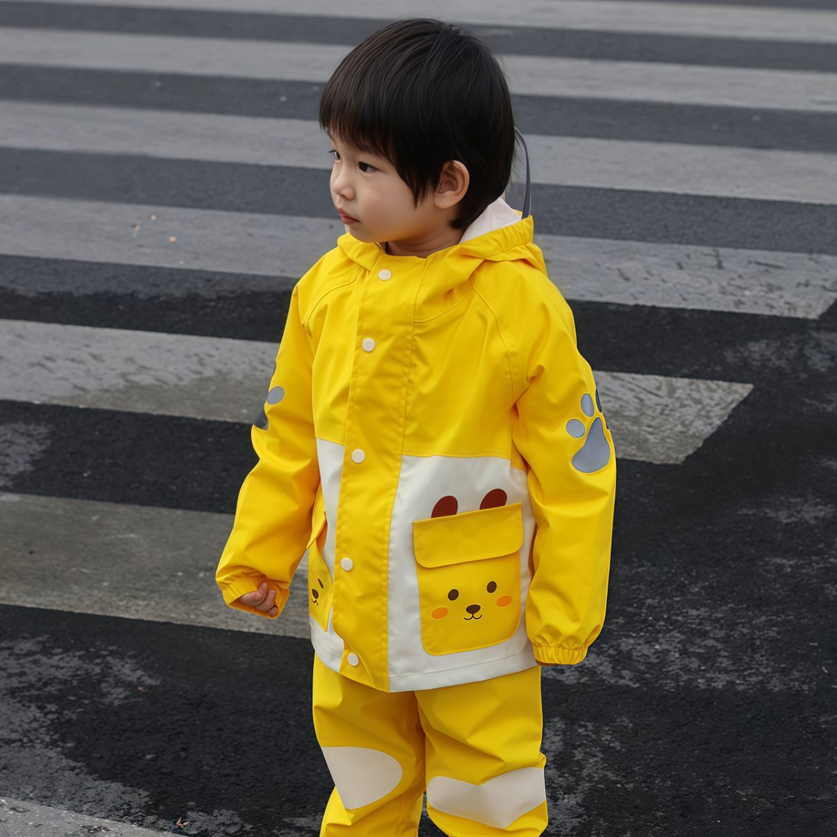 武汉雨具网·儿童雨衣分体套装男童女童幼儿园宝宝上学轻便全身雨鞋雨披·产品图3
