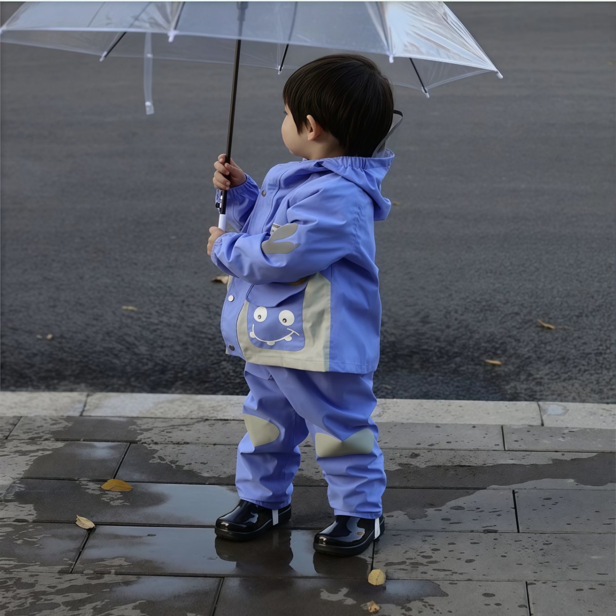 武汉雨具网·儿童雨衣分体套装男童女童幼儿园宝宝上学轻便全身雨鞋雨披·产品图5