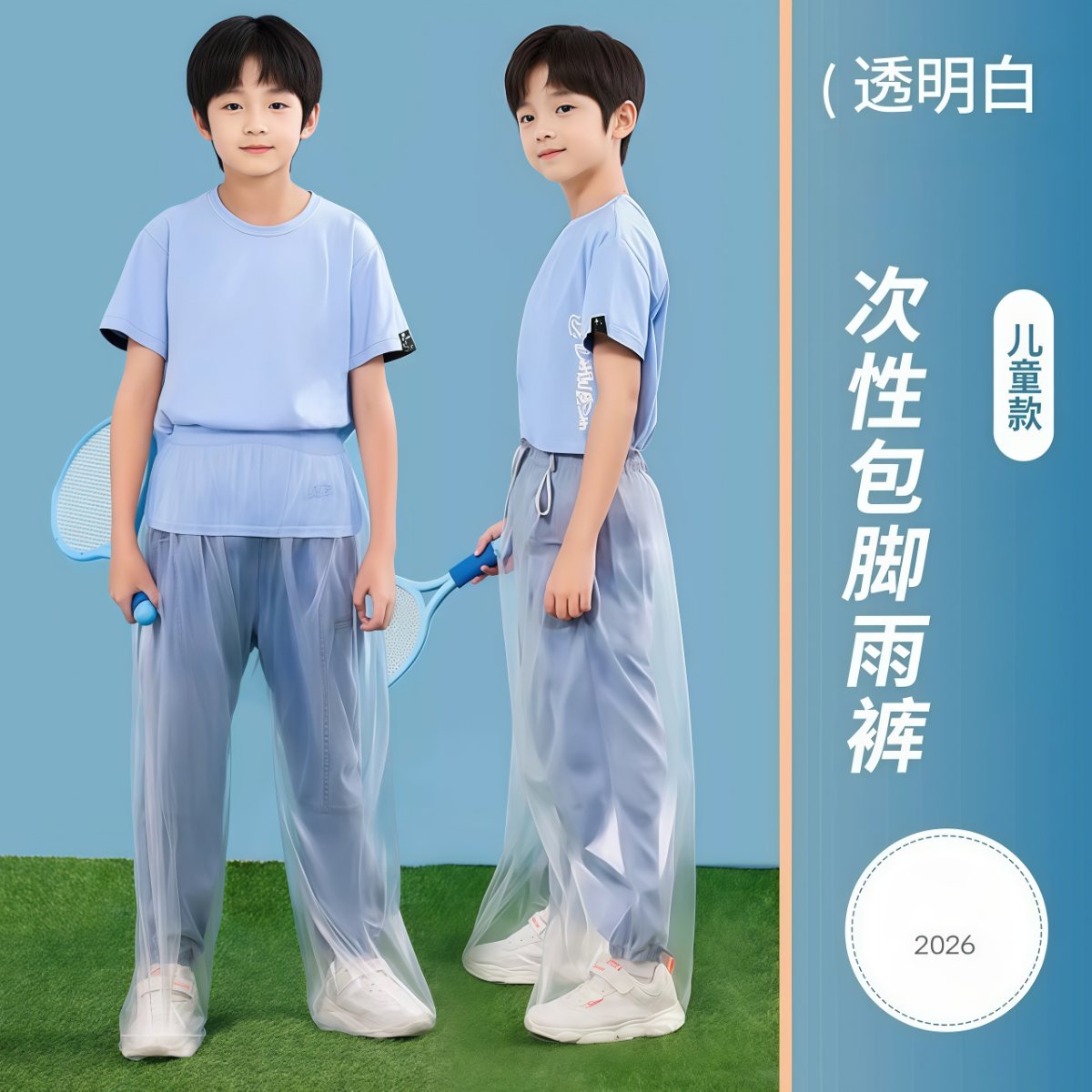 武汉雨具网·漂流专用包脚雨衣一次性激流勇进连体儿童全身加厚分体防水游乐园·产品图5