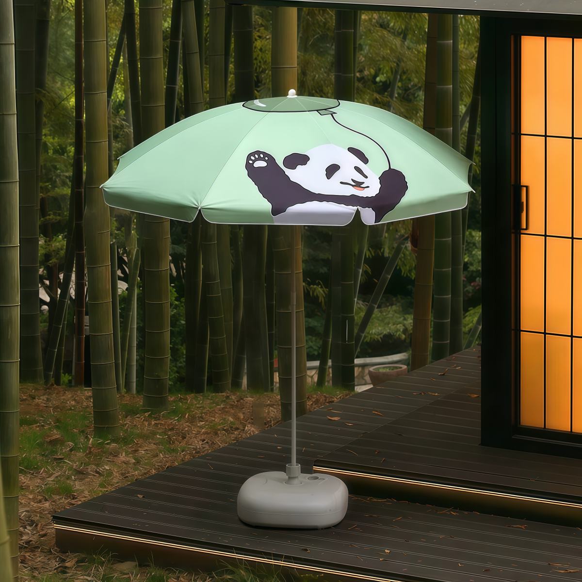 熊猫摆摊遮阳伞防晒太阳伞户外花园庭院大雨伞商用