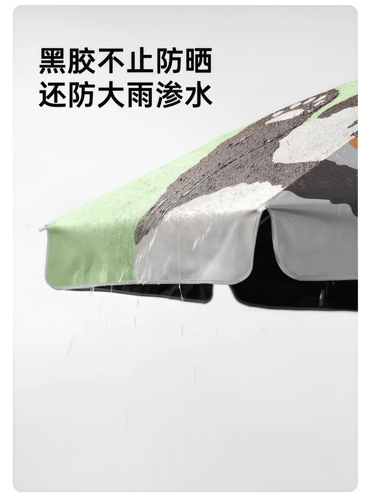 熊猫摆摊遮阳伞防晒太阳伞户外花园庭院大雨伞商用 - 详情图