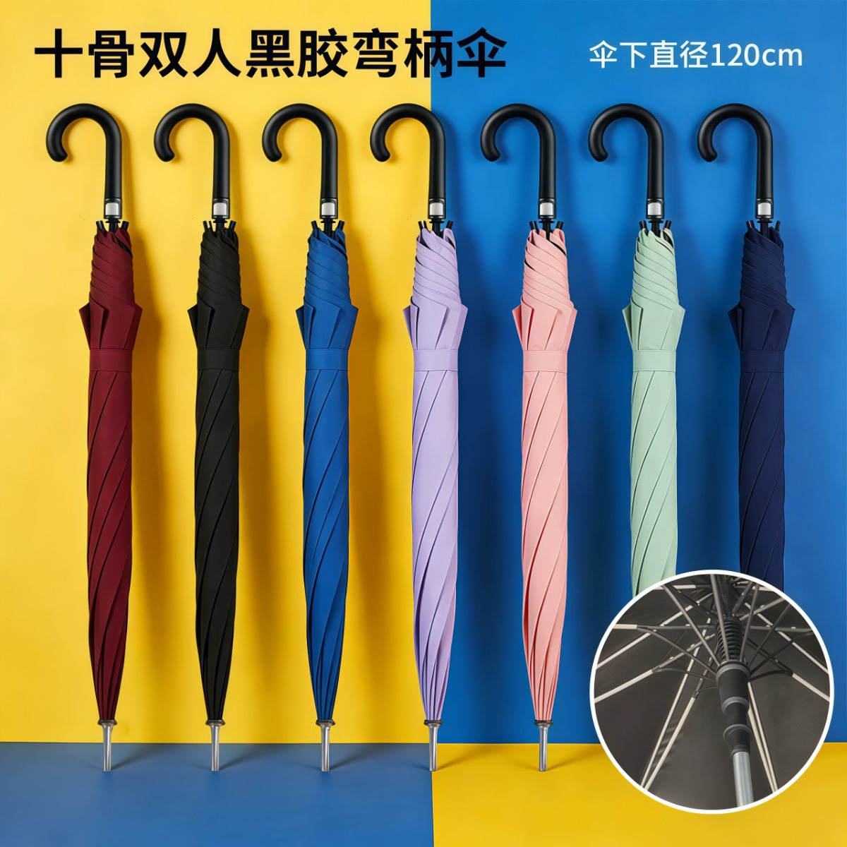 武汉雨具网·雨伞定制印logo创意广告伞礼品照片定做印字商务男女直柄伞长柄伞·产品图5