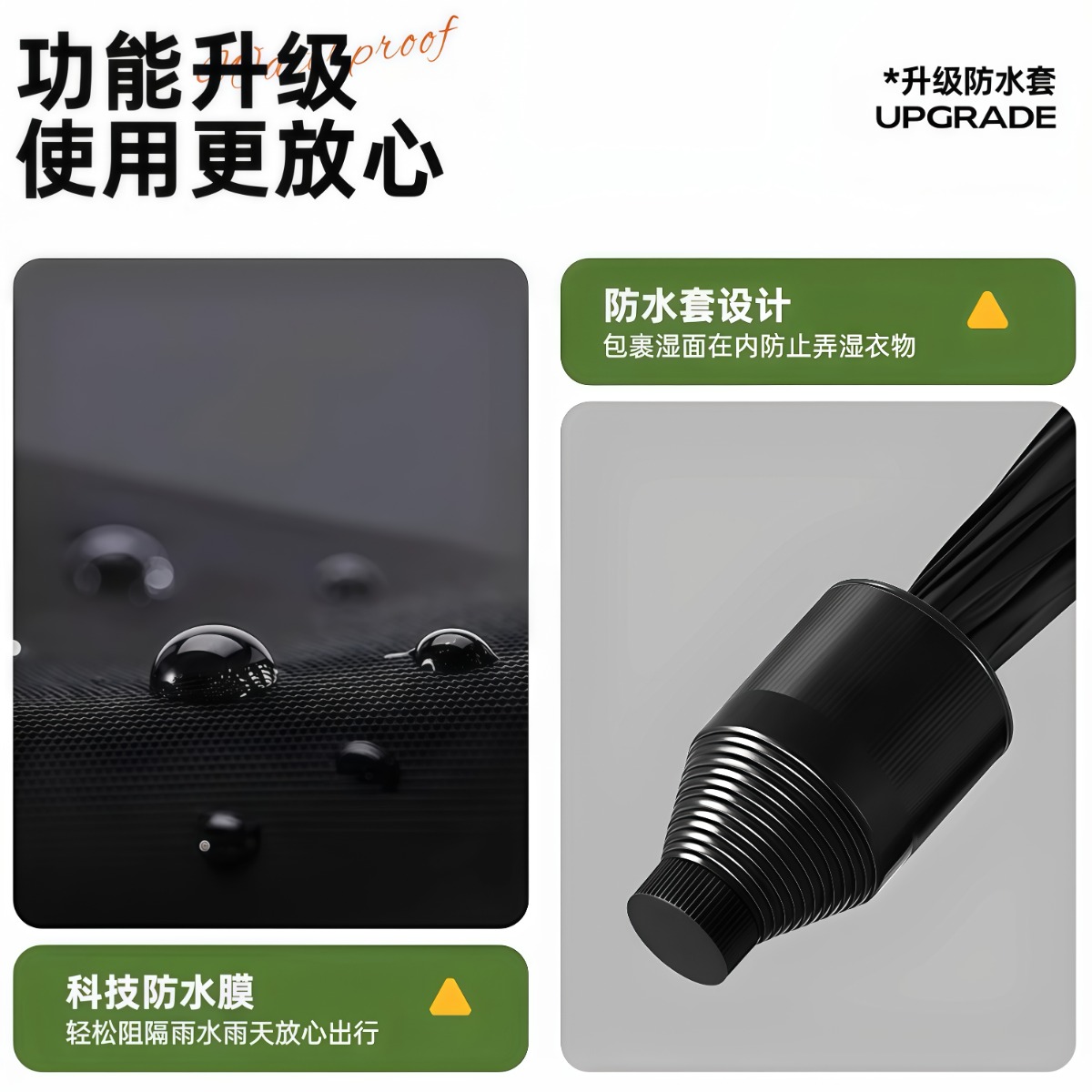 武汉雨具网·自动长柄雨伞抗风防暴雨两用结实耐用加厚加固超大号男士女定制伞·产品图2