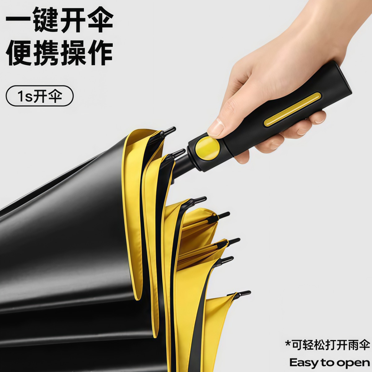 武汉雨具网·自动长柄雨伞抗风防暴雨两用结实耐用加厚加固超大号男士女定制伞·产品图4