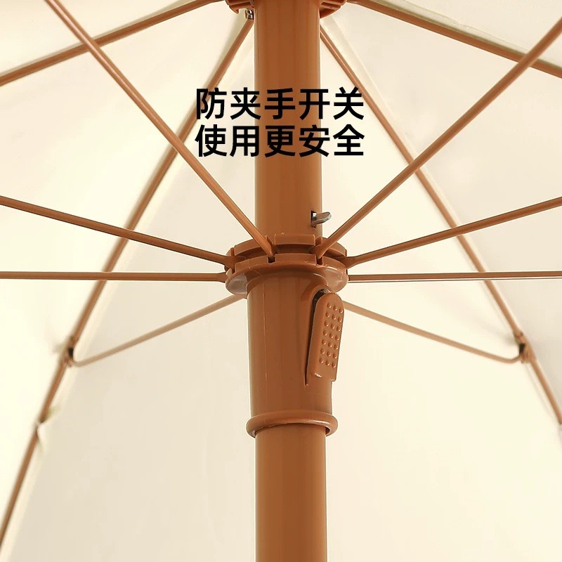 武汉雨具网·小清晰花边伞户外防晒遮阳太阳伞拍照网红装饰氛围感大雨伞摆摊伞·产品图3