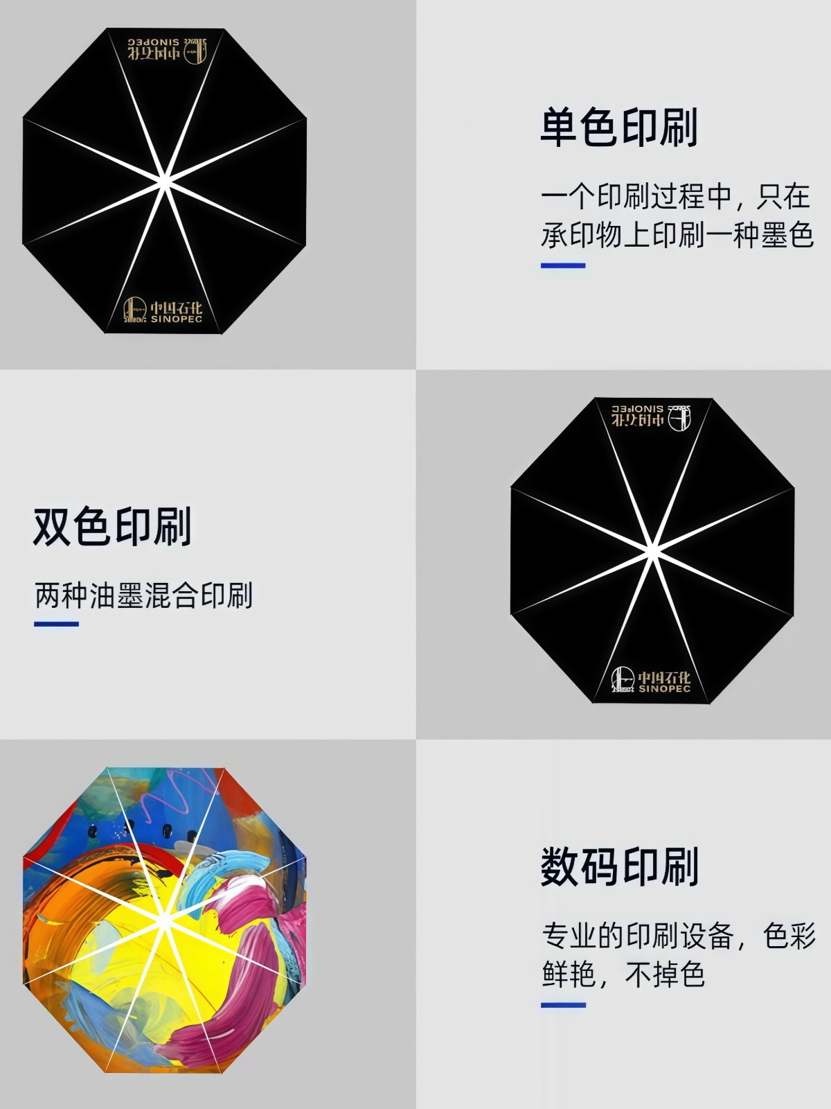 商务实木手柄大号长雨伞定制logo高端抗风直杆双人广告伞印图案字 - 详情图
