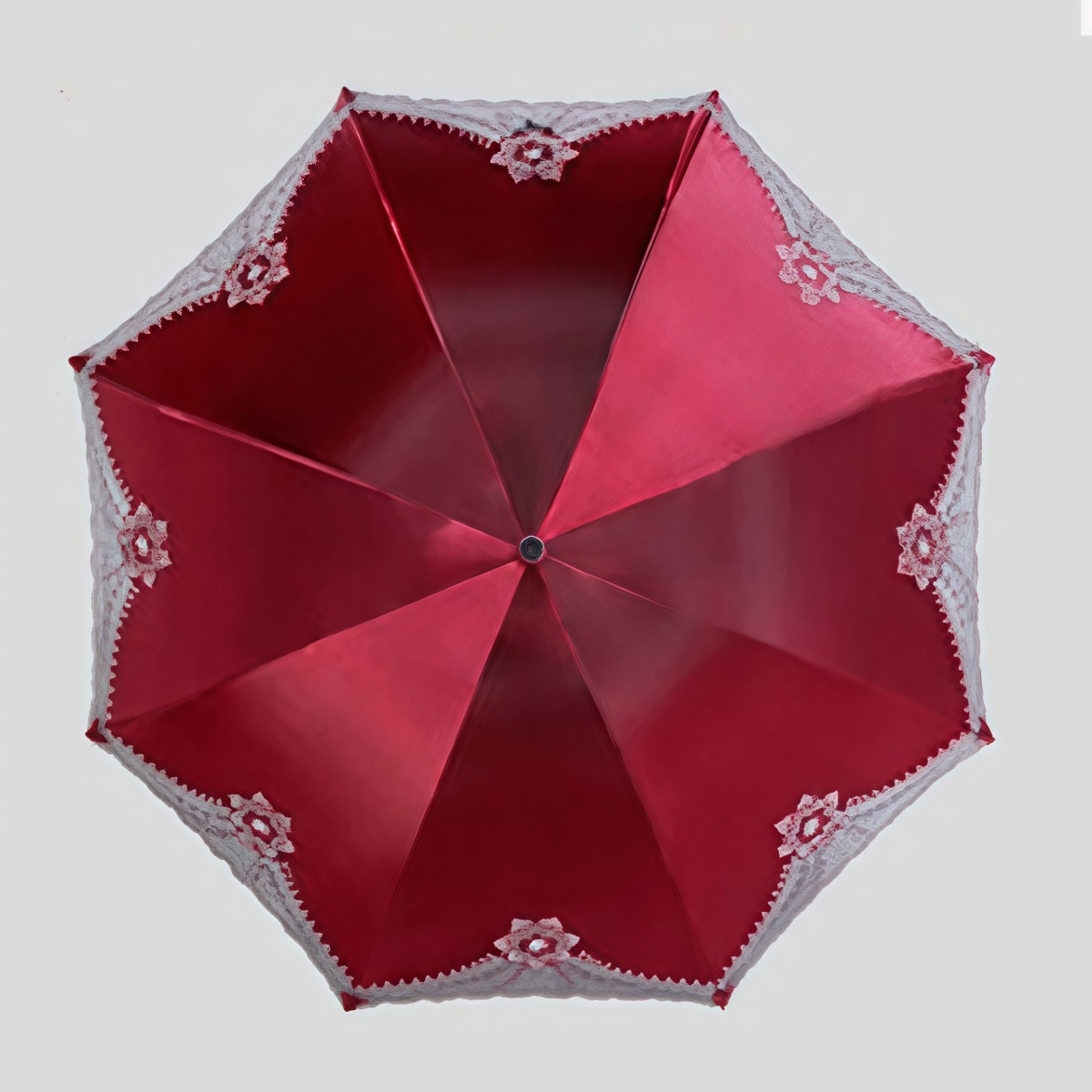武汉雨具网·黑胶雨伞蕾丝伞太阳伞防晒防紫外线遮阳伞女折叠手动晴雨伞·产品图5