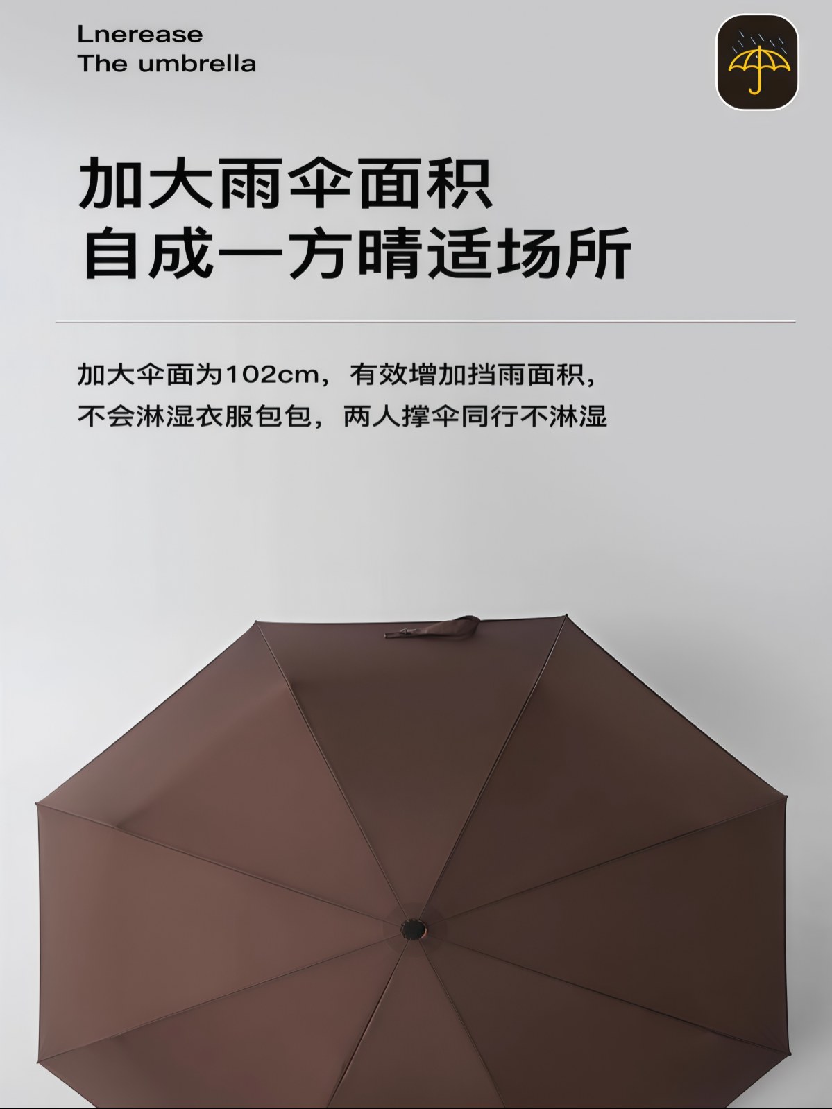 英伦商务简约轻便雨伞男女士加固结实抗风高颜值复古全自动折叠伞 - 详情图