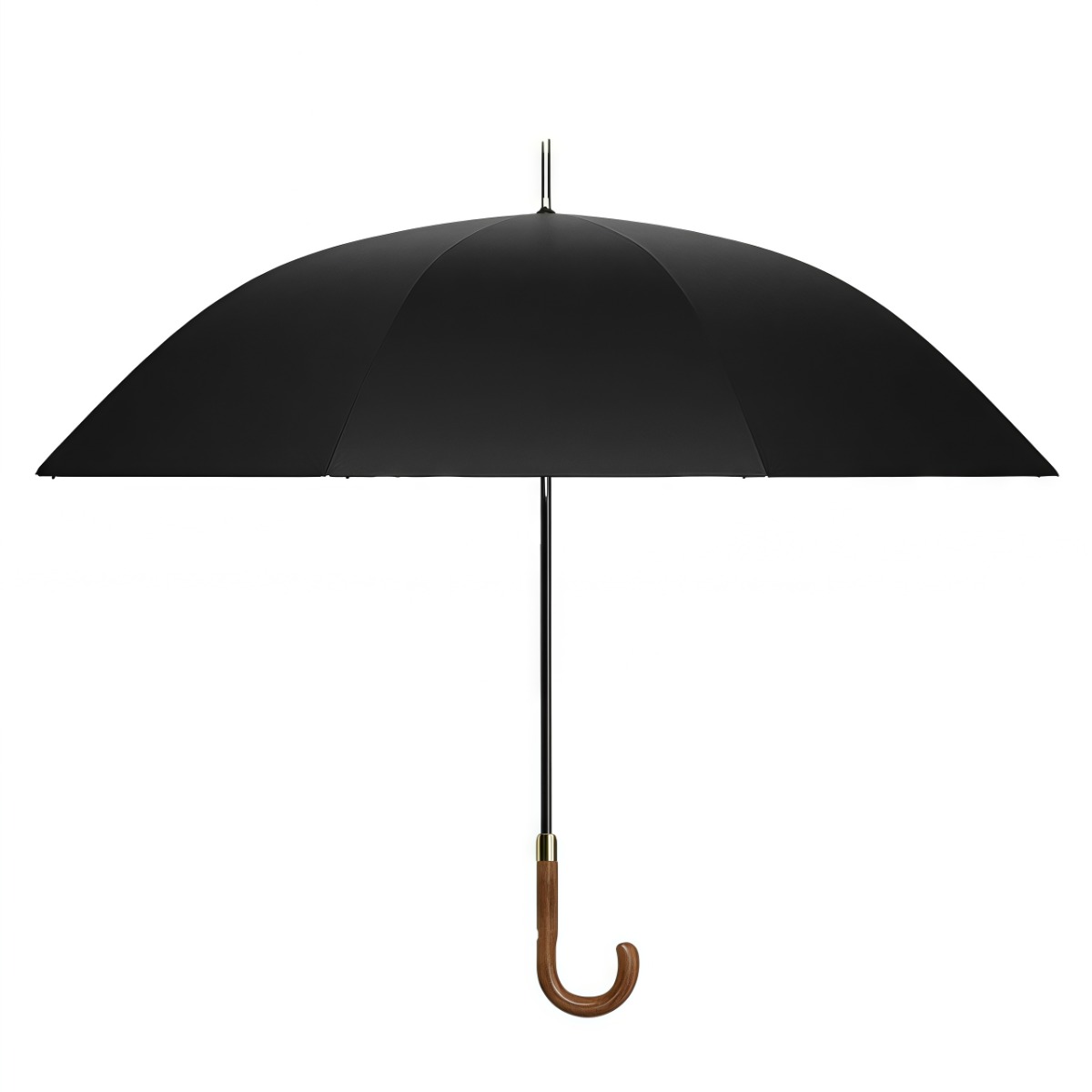 武汉雨具网·英伦超大长伞商务雨伞防风暴雨专用自动弯钩直杆伞木柄男士长柄伞·产品图5