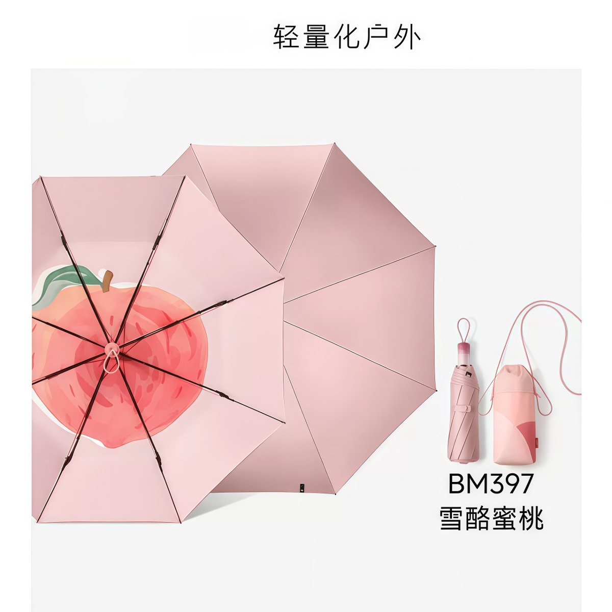 武汉雨具网·遮阳伞五折三折黑胶防晒太阳伞超轻便携晴雨两用小巧迷你伞·产品图5