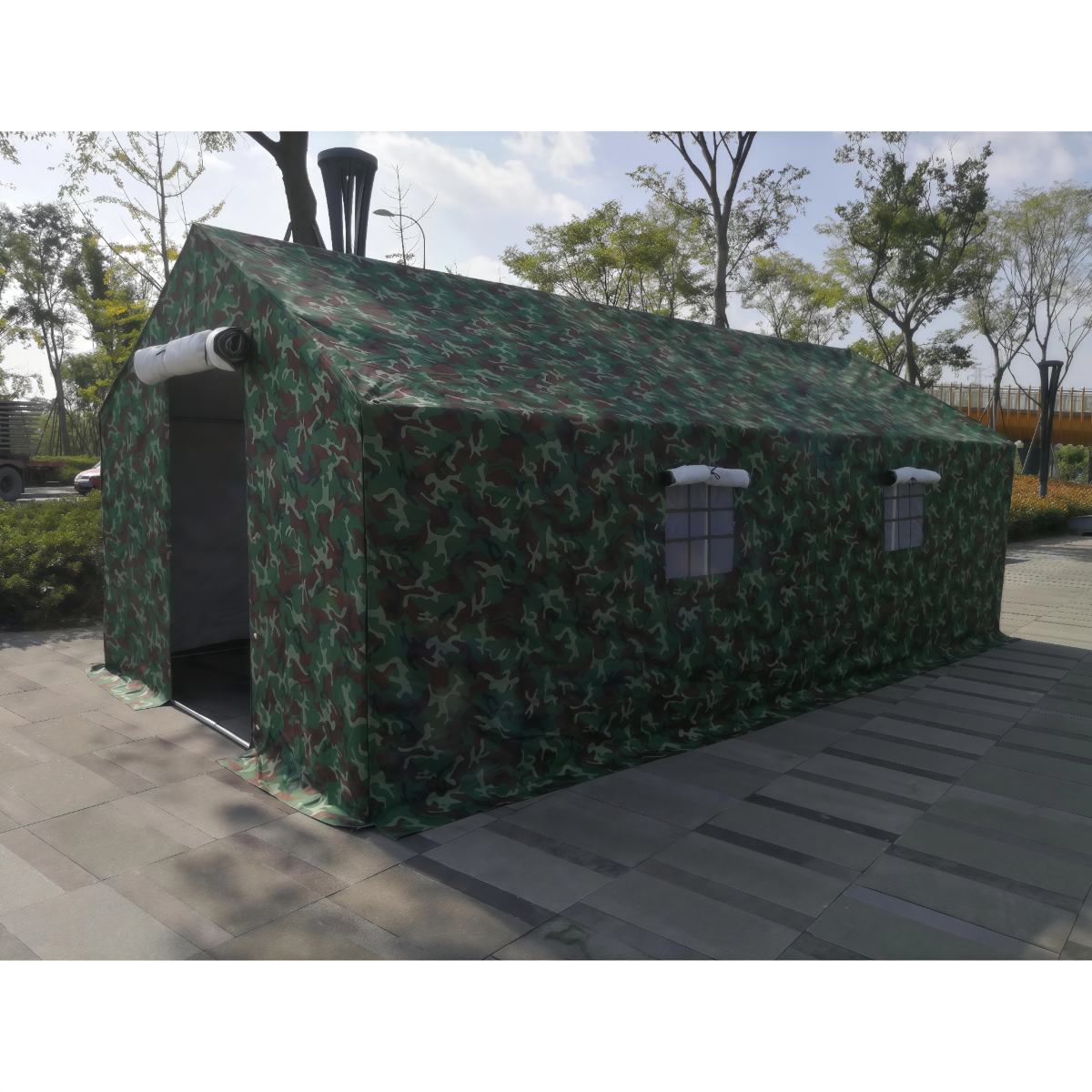 牛津布加厚棉帐篷施工帐篷救灾工地工程帐篷户外防雨帐篷布