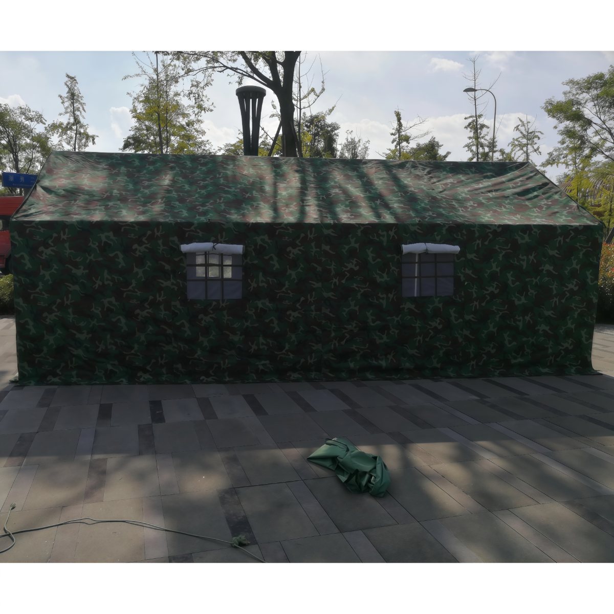 武汉雨具网·牛津布加厚棉帐篷施工帐篷救灾工地工程帐篷户外防雨帐篷布·产品图4