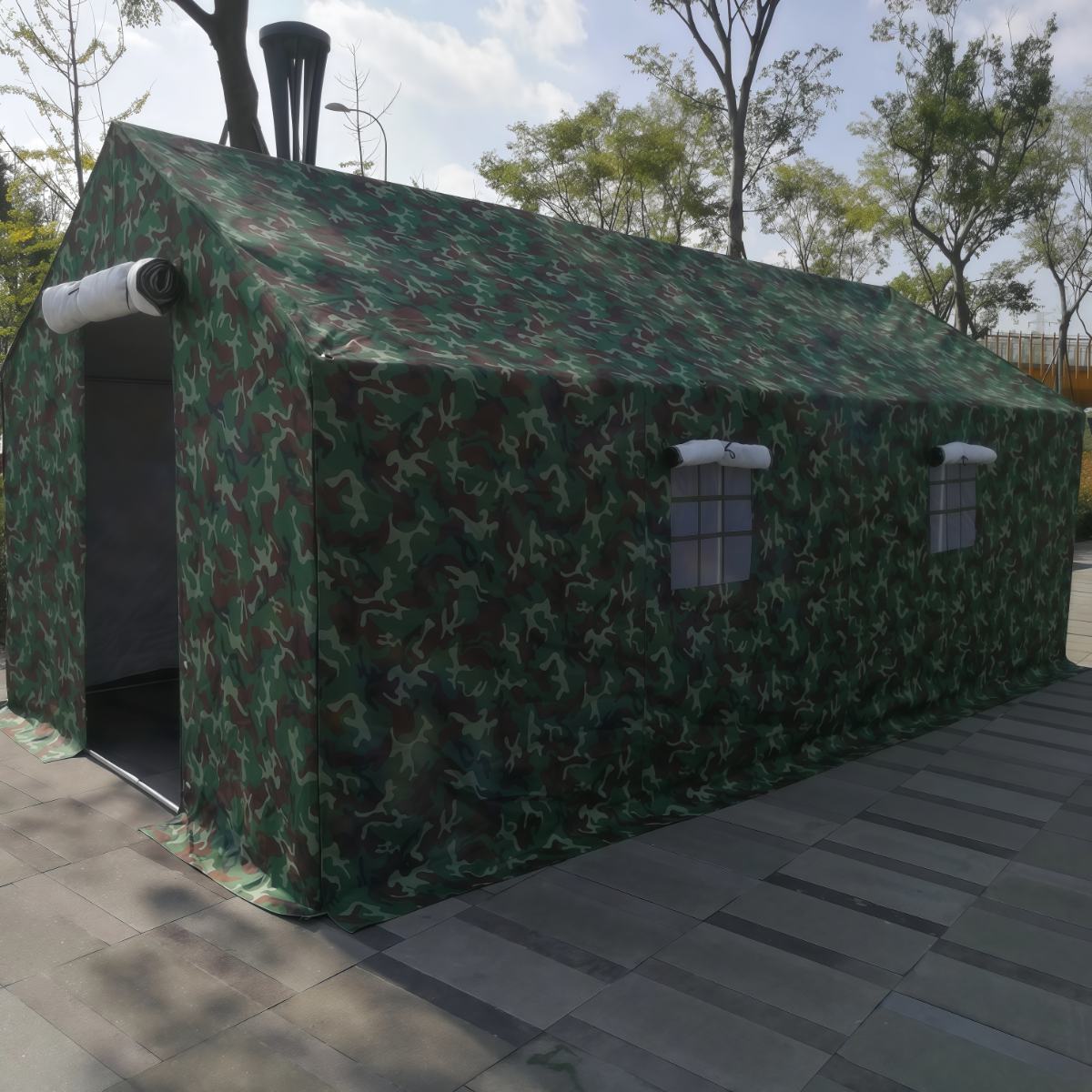 武汉雨具网·牛津布加厚棉帐篷施工帐篷救灾工地工程帐篷户外防雨帐篷布·产品图6
