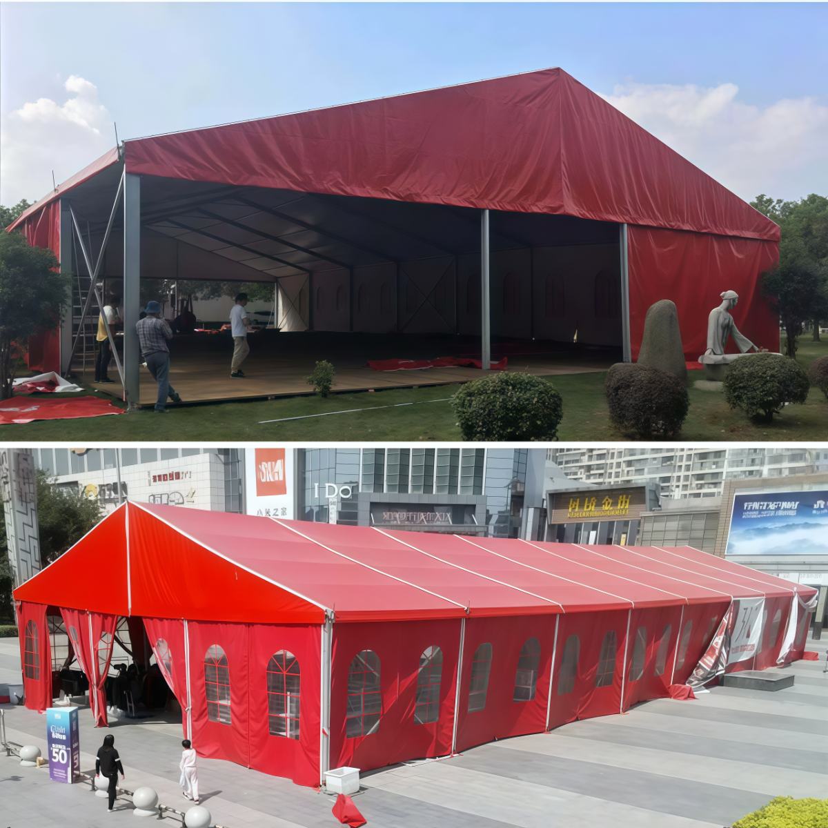 武汉雨具网·铝合金婚庆篷房婚礼喜宴蓬车展展会大棚演出红白喜事帐蓬庆典喜篷·产品图6