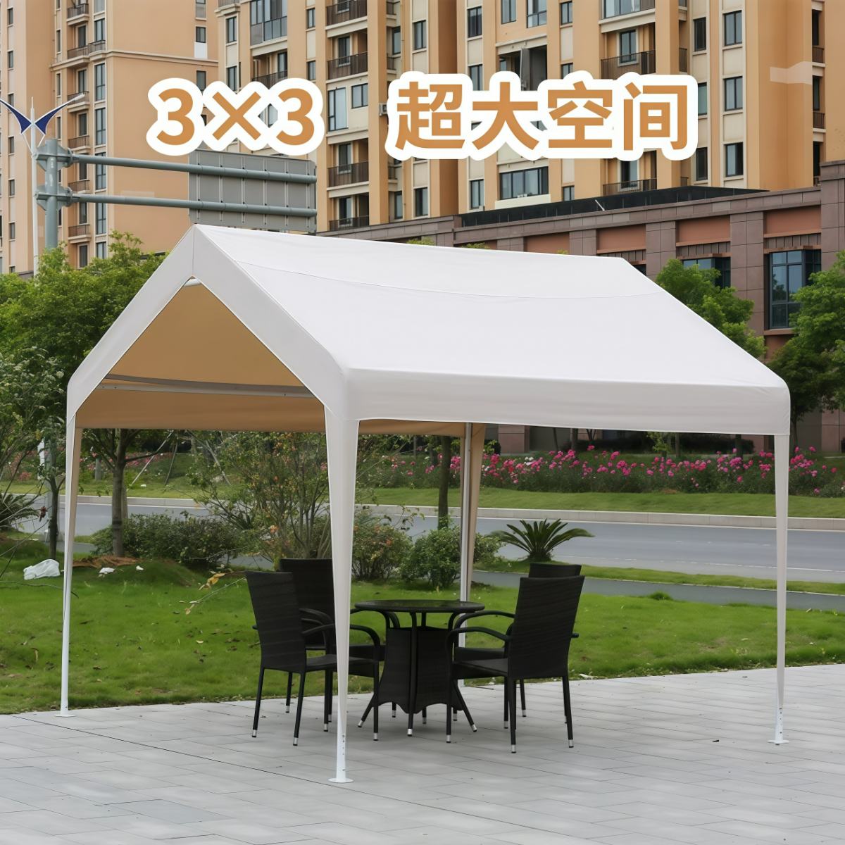 户外遮阳棚帐篷防雨棚加厚棚摆摊四脚大伞隔离商用