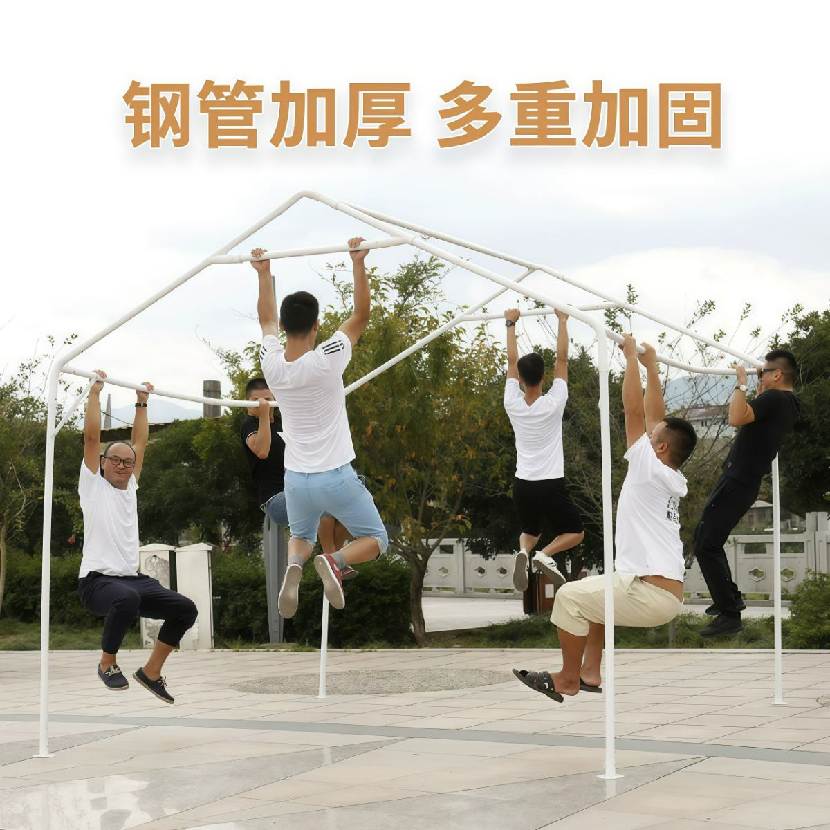武汉雨具网·户外遮阳棚帐篷防雨棚加厚棚摆摊四脚大伞隔离商用·产品图4