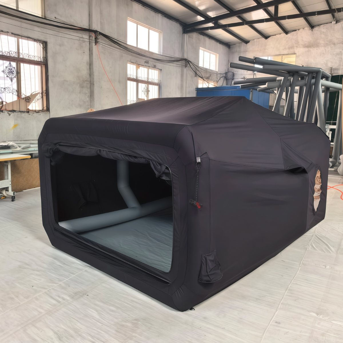 武汉雨具网·新式太空舱TC棉布210G透气充气帐篷户外露营帐防雨防寒过夜保暖型·产品图4