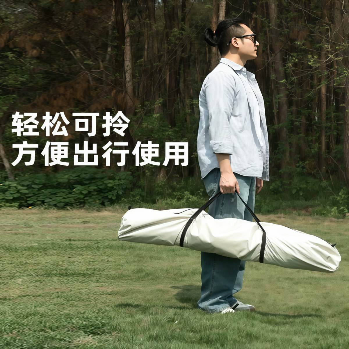 武汉雨具网·自动一键开合三角帐篷户外便携式折叠公园野营遮阳露营装备野餐帐·产品图3