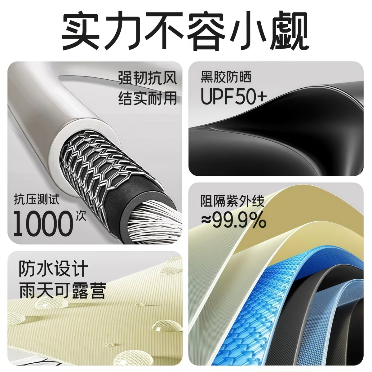 武汉雨具网·全自动帐篷户外便携式折叠2025新款野营过夜两室一厅·产品图3