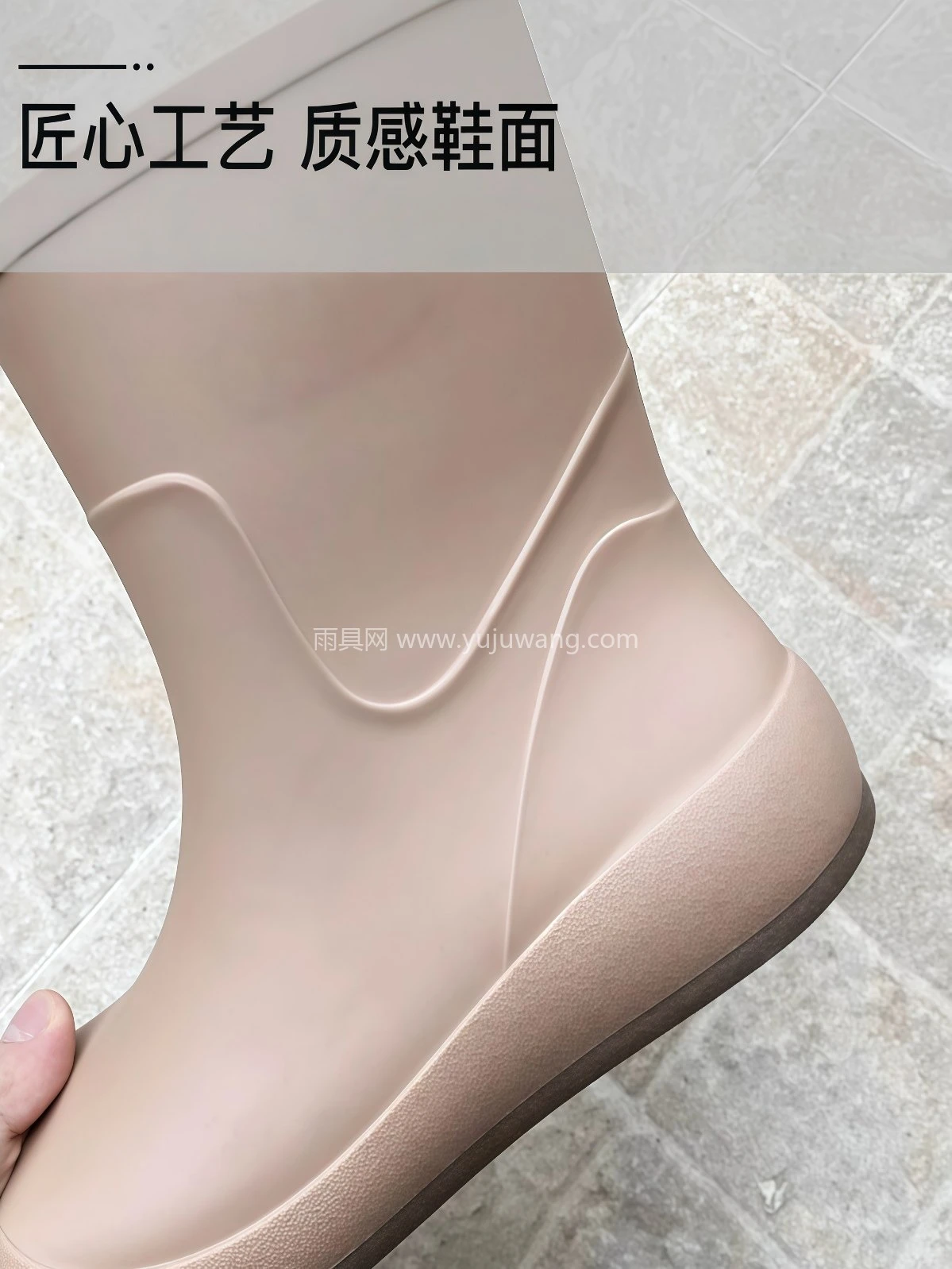 水鞋女防水防滑不累脚雨鞋女款成人套鞋女式可爱雨靴胶鞋软 - 详情图
