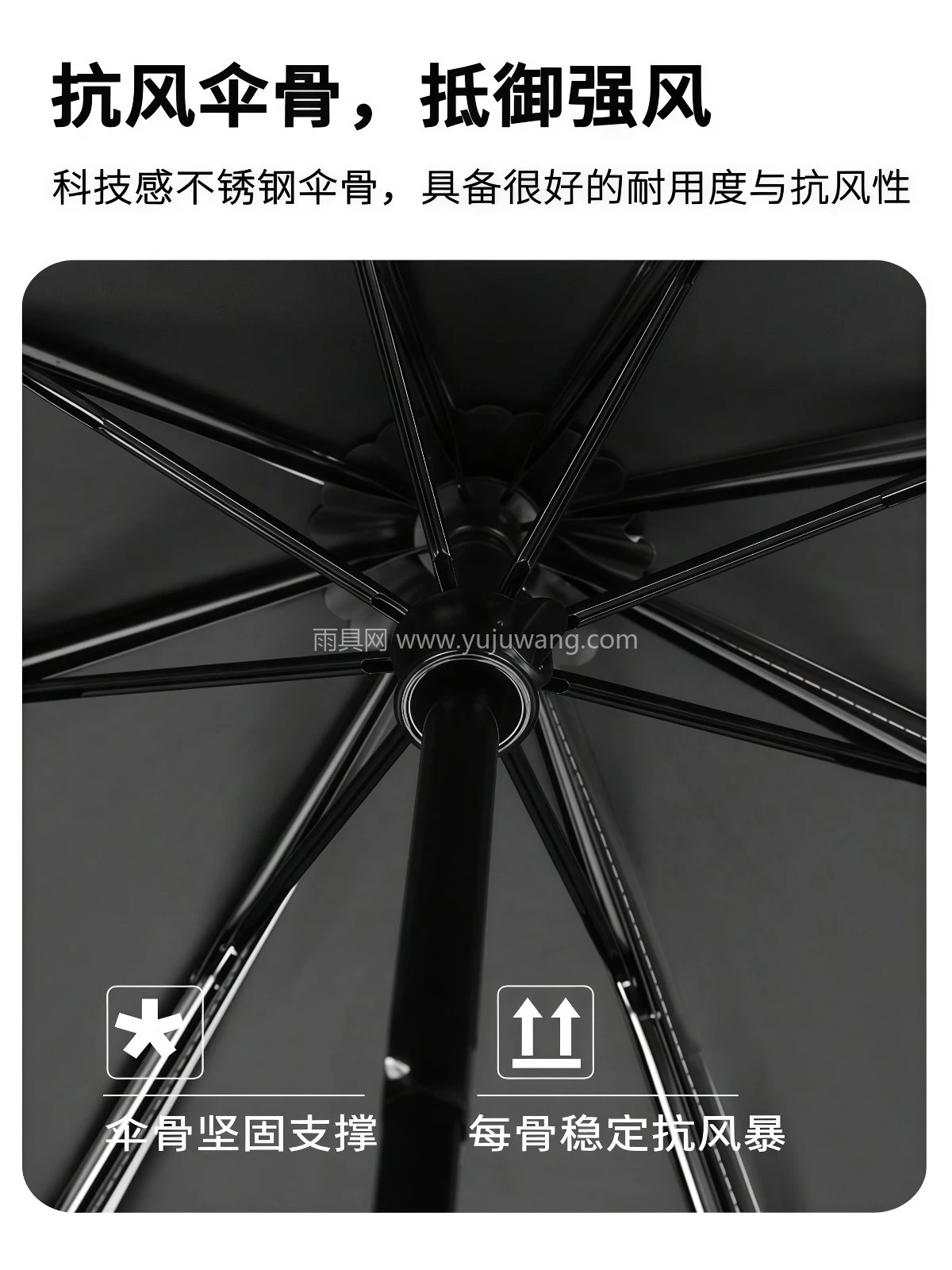 小清新太阳伞晴雨两用女自动黑胶防晒遮阳伞防紫外线高颜值折叠伞 - 详情图