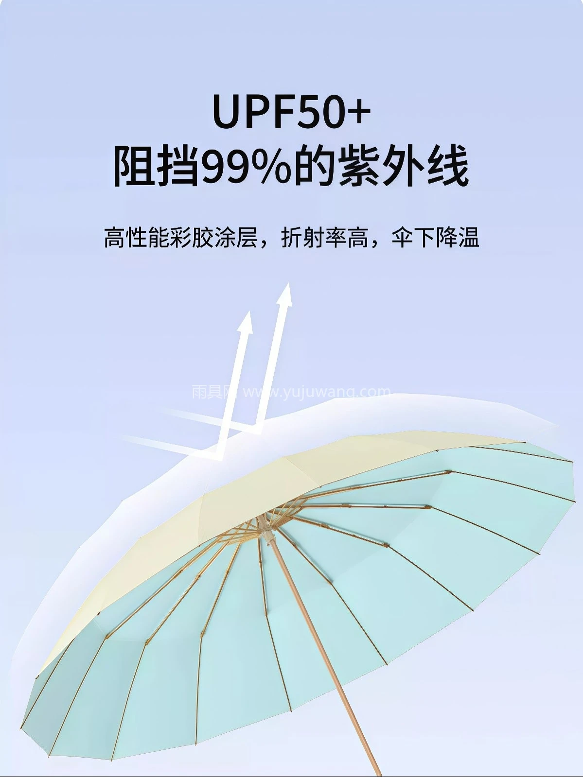 雨伞手动伞晴雨加大加厚加固两用女遮阳伞结实学生上学专用耐用抗 - 详情图
