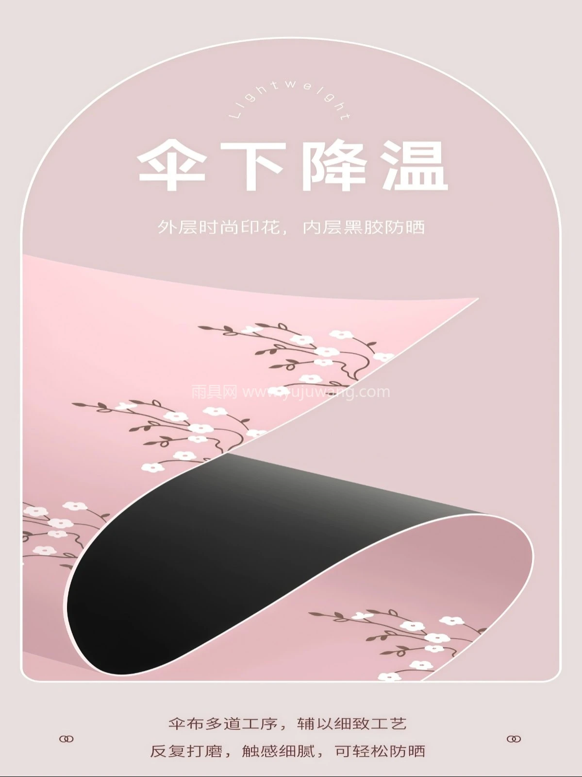 大号伞黑胶防晒防紫外线太阳伞遮阳轻小巧便携折叠晴雨伞女两用男 - 详情图