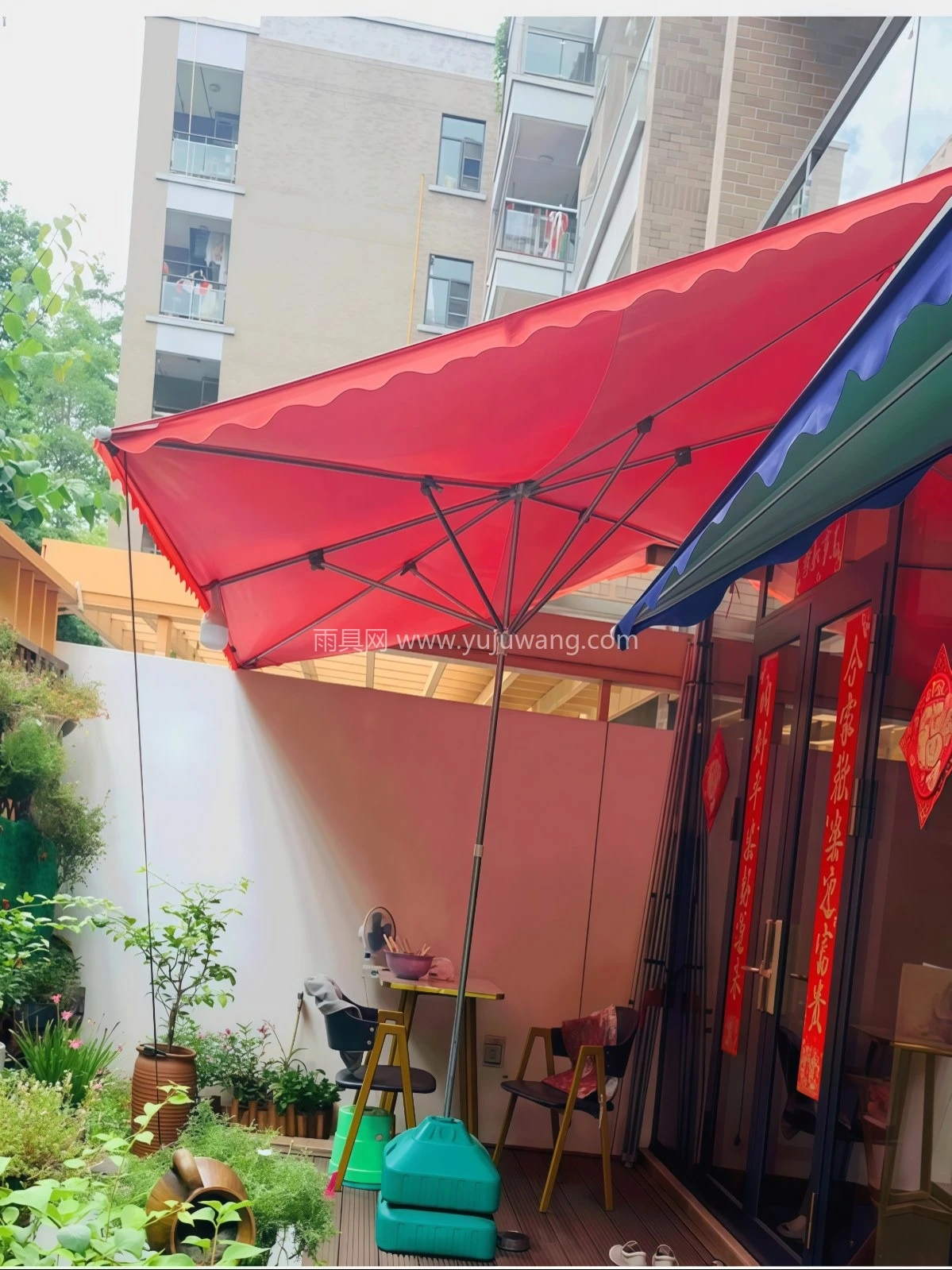 太阳伞大型户外摆摊斜伞门面遮阳伞店铺商用大号雨伞加固加厚防晒 - 详情图
