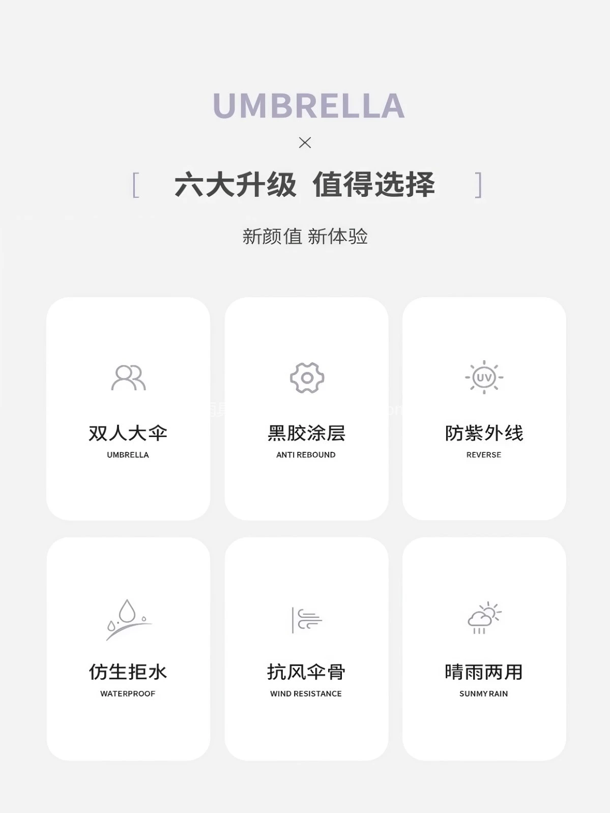 手开手动环扣防晒伞遮阳伞雨伞男女加大加厚加固男折叠晴雨两用伞 - 详情图