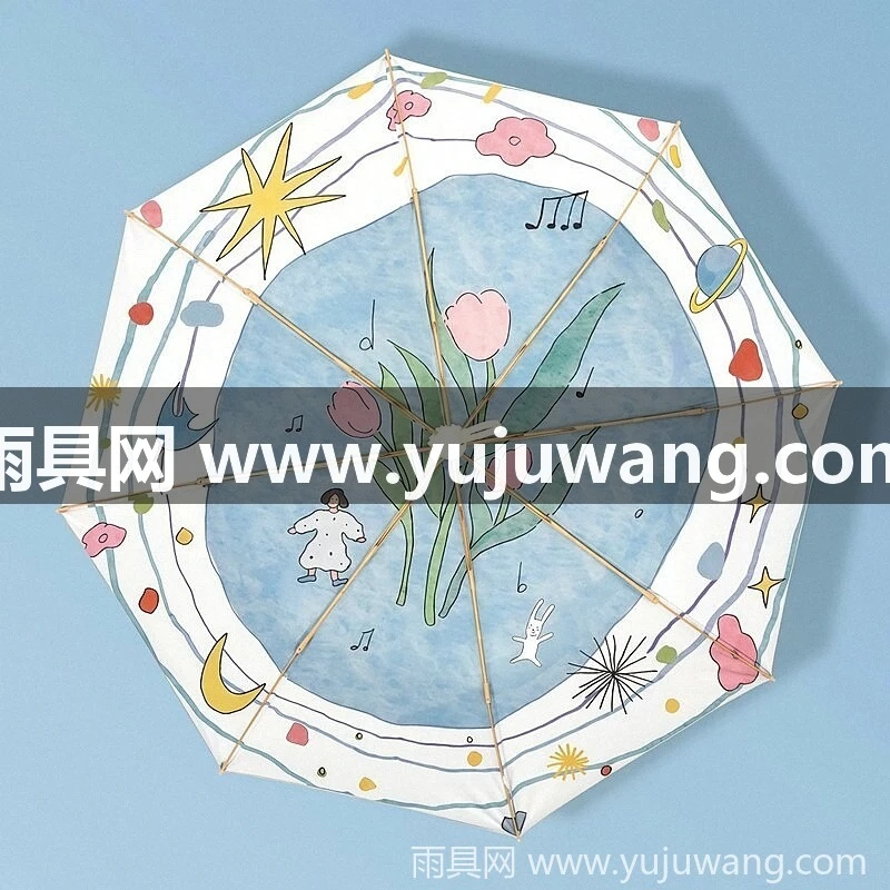 武汉雨具网·武汉太阳伞晴雨两用全自动银胶防晒防紫外线女便携折叠遮阳伞厂家·产品图6