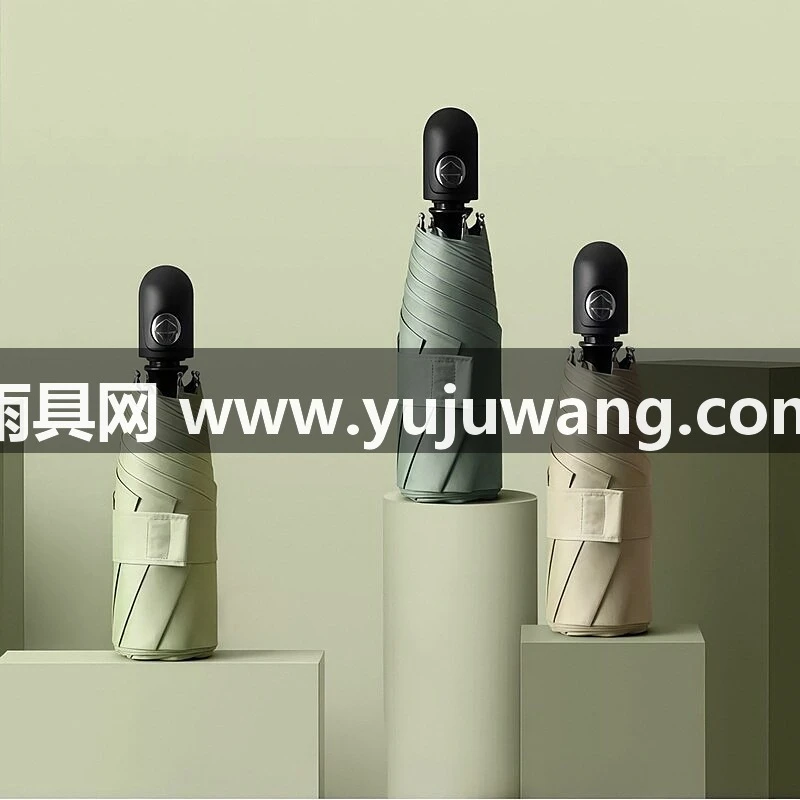 武汉雨具网·武汉全自动五折雨伞可定制 logo 口袋太阳伞防晒防紫外线超轻便携厂家·产品图3