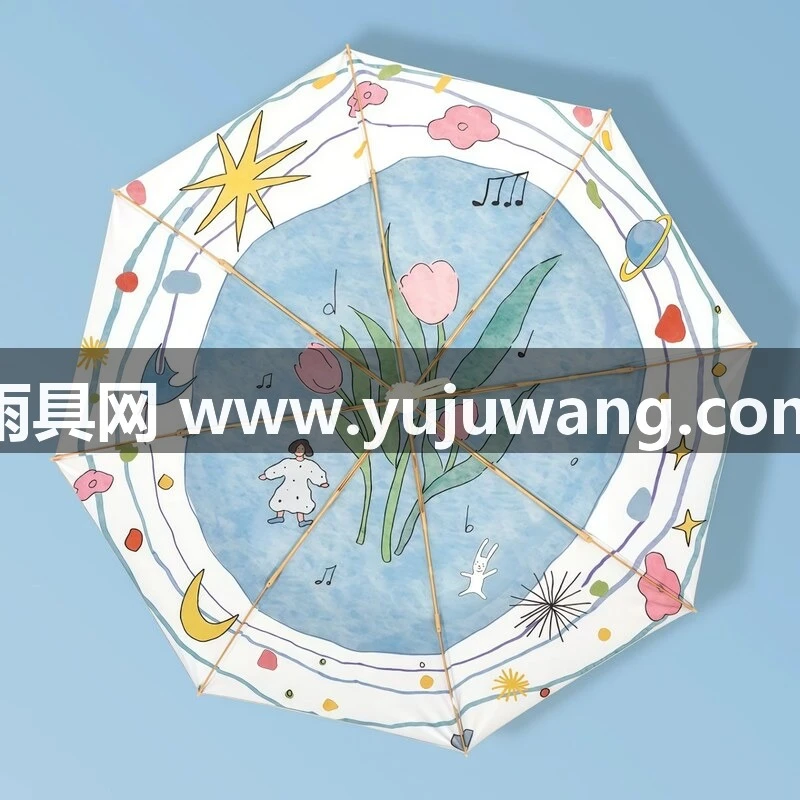 武汉雨具网·武汉太阳伞晴雨两用全自动银胶防晒防紫外线女便携折叠遮阳伞厂家·产品图6