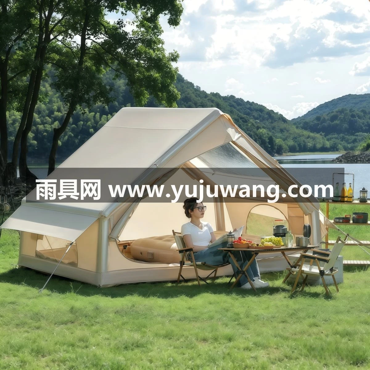 全自动充气帐篷户外野营一键速开免搭建快捷便携式防晒防雨
