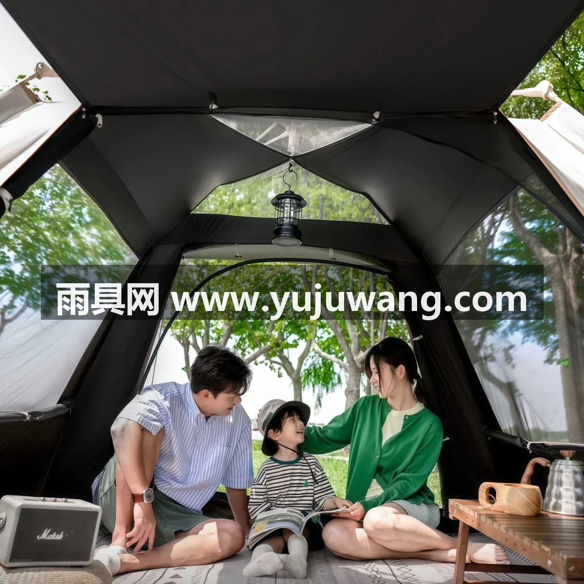 武汉雨具网·帐篷野营过夜便携式折叠天幕二合一露营装备防暴雨自动野外·产品图3