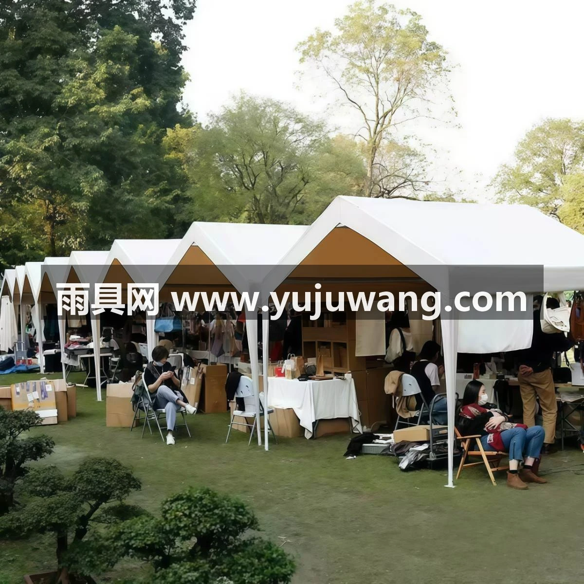 武汉雨具网·户外遮阳棚网红夜市集市摆摊帐篷移动摊位雨篷露营简易家用停车棚·产品图6
