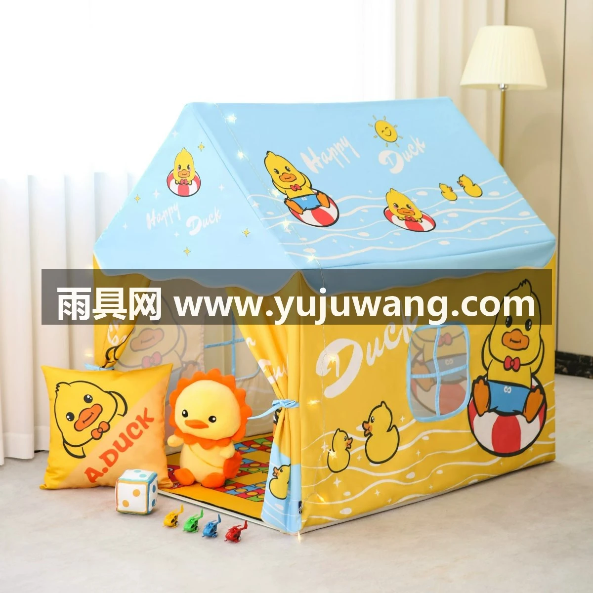 武汉雨具网·儿童帐篷室内速开玩具游戏屋亲子房床上铺帐篷可睡觉城堡分床神器·产品图2
