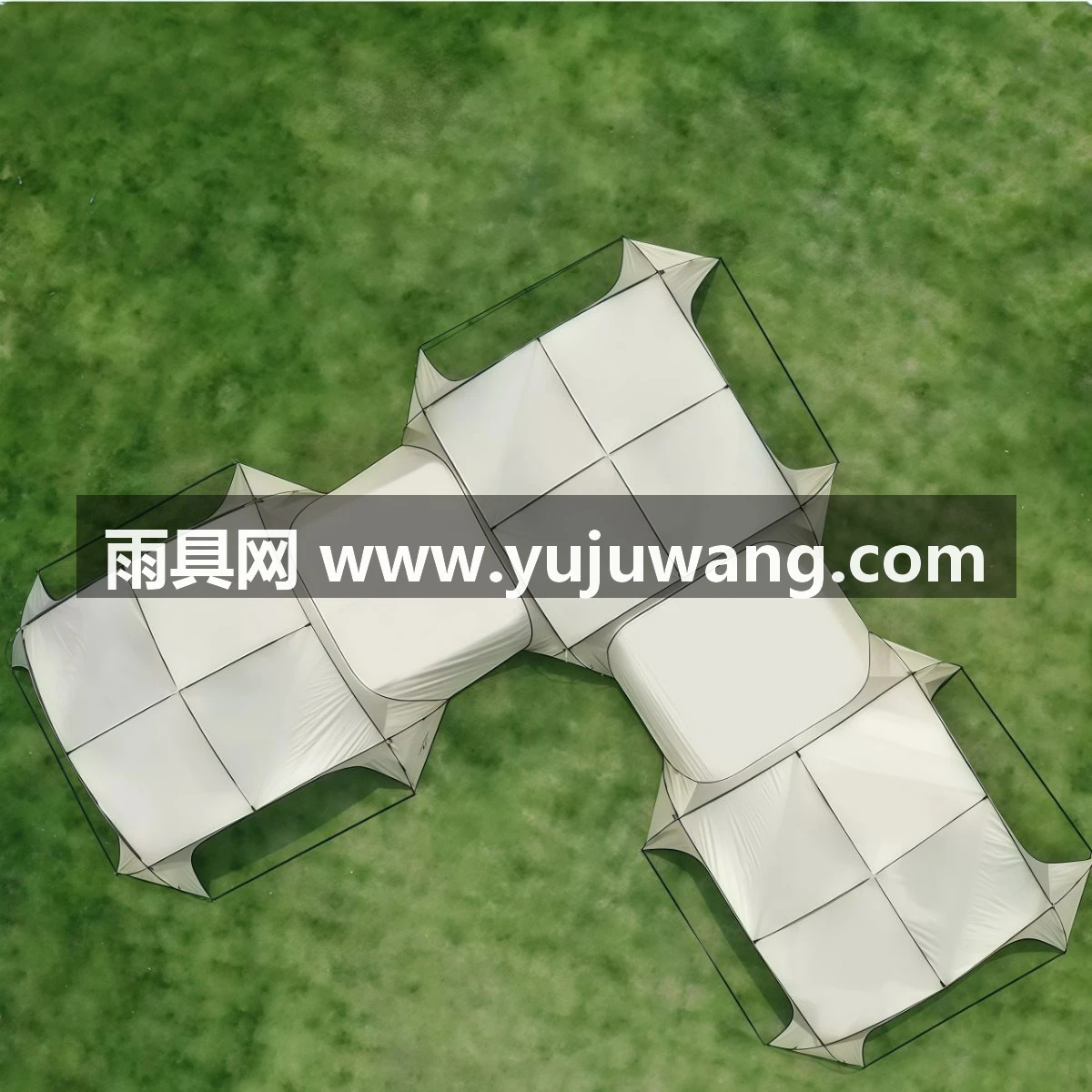 武汉雨具网·穹顶天幕帐篷户外超大号凉棚野外露营遮阳伞便携式防雨防晒遮阳棚·产品图6